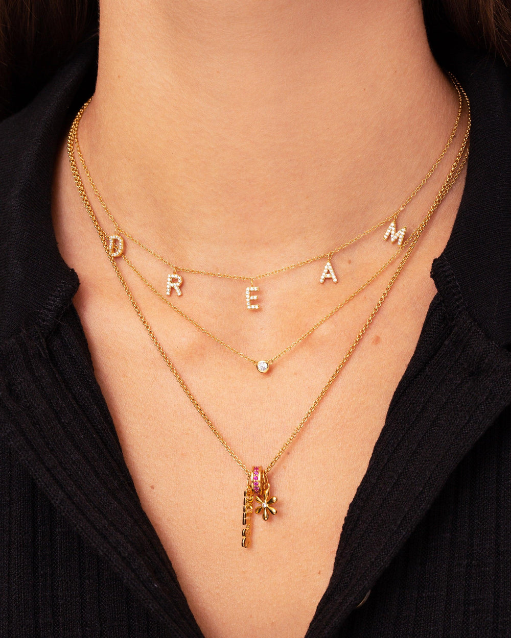 Basic Bezel Necklace - V Coterie
